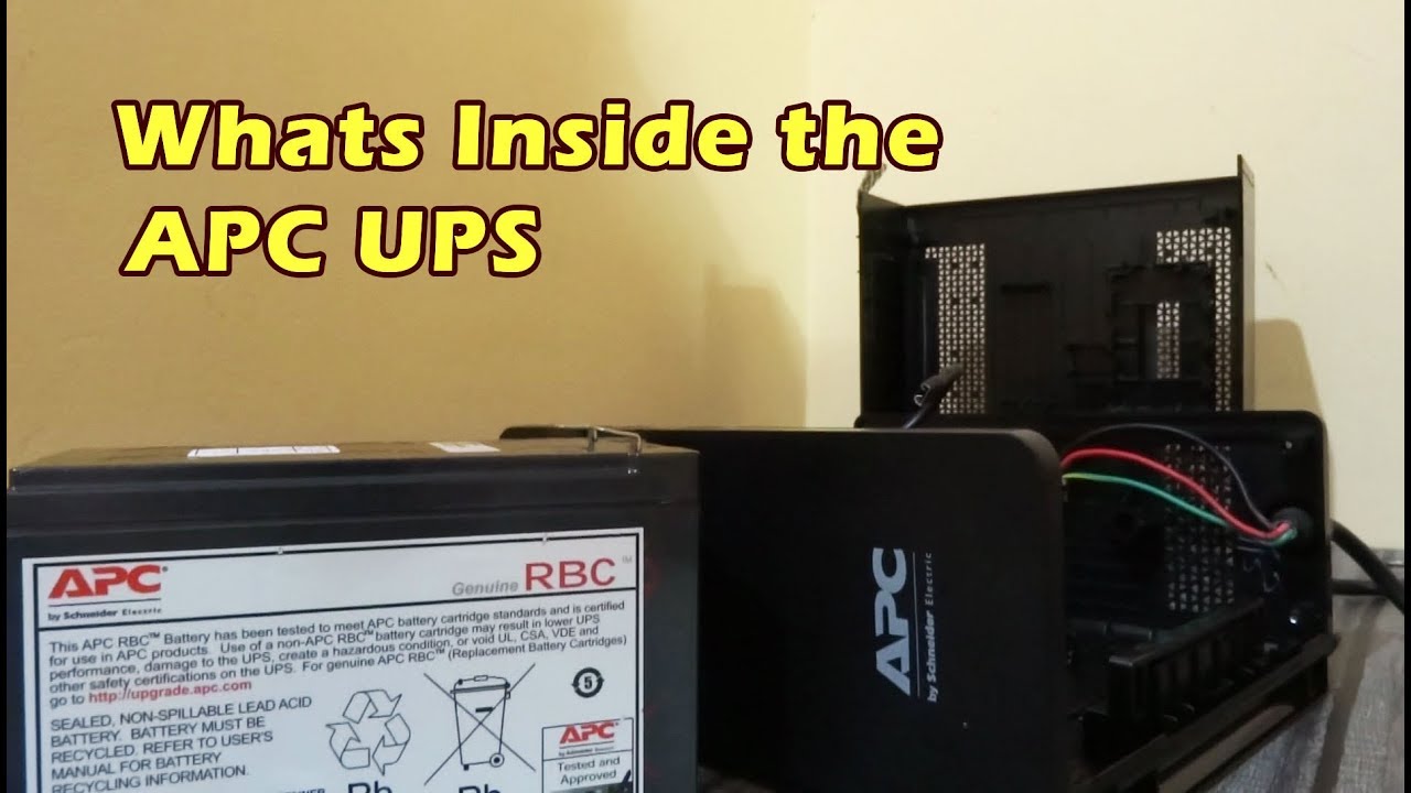 How to Replace Battery of any UPS What is inside APC UPS YouTube