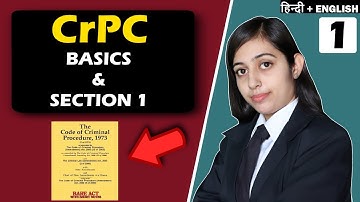 Criminal Procedure Code 1973 I CrPC Basics & Section 1 I Law Planet