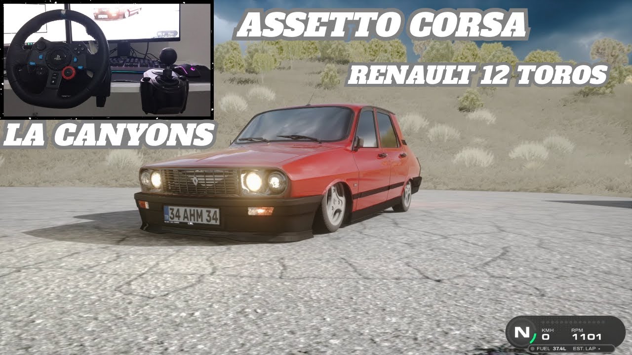 ASSETTO CORSA - LA CANYONS - RENAULT 12 TOROS | LOGITECH G29
