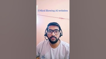 5 Hidden AI Websites That will blow your mind.