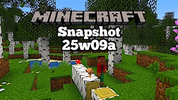 *NEW* FALLEN TREES?! - Minecraft 25w09a (Snapshot Showcase & Review)