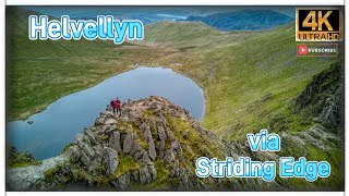 Helvellyn via Striding Edge,Lake District ❤ Cumbria. Drone fotage 4k video Janek Włóczykij 24.02.24