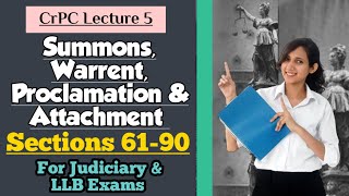 CrPC Lecture 5 | Section 61 to 90 of CrPC | Chapter 6 of CrPC