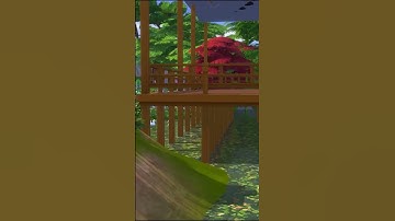 #shorts || Japanese Tea Garden PREVIEW!! || Sims 4 Speed Build