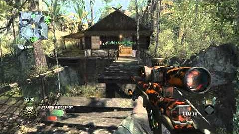 Nice Tomahawk and 360 Quickscope on Search and Destroy - Black Ops Gameplay