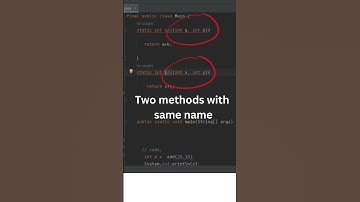 Method Overloading in Java#javaMethodOverloading#javatutorialsforbeginners  #viralshorts #java