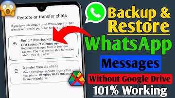 How To Backup & Restore WhatsApp Messages On Android | WhatsApp Chat Backup Without Google Drive