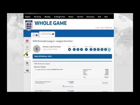 How To: complete league sanctioning using the WGS