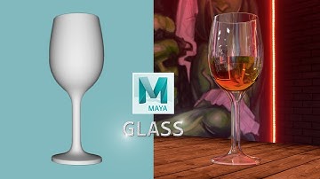 3D Modeling of an wine glass speed art (Autodesk Maya 2019)