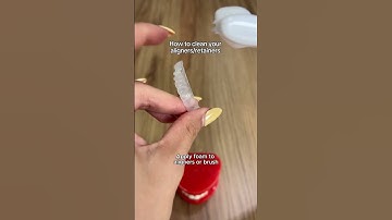 How to clean your retainers/aligners #clearaligners #retainer