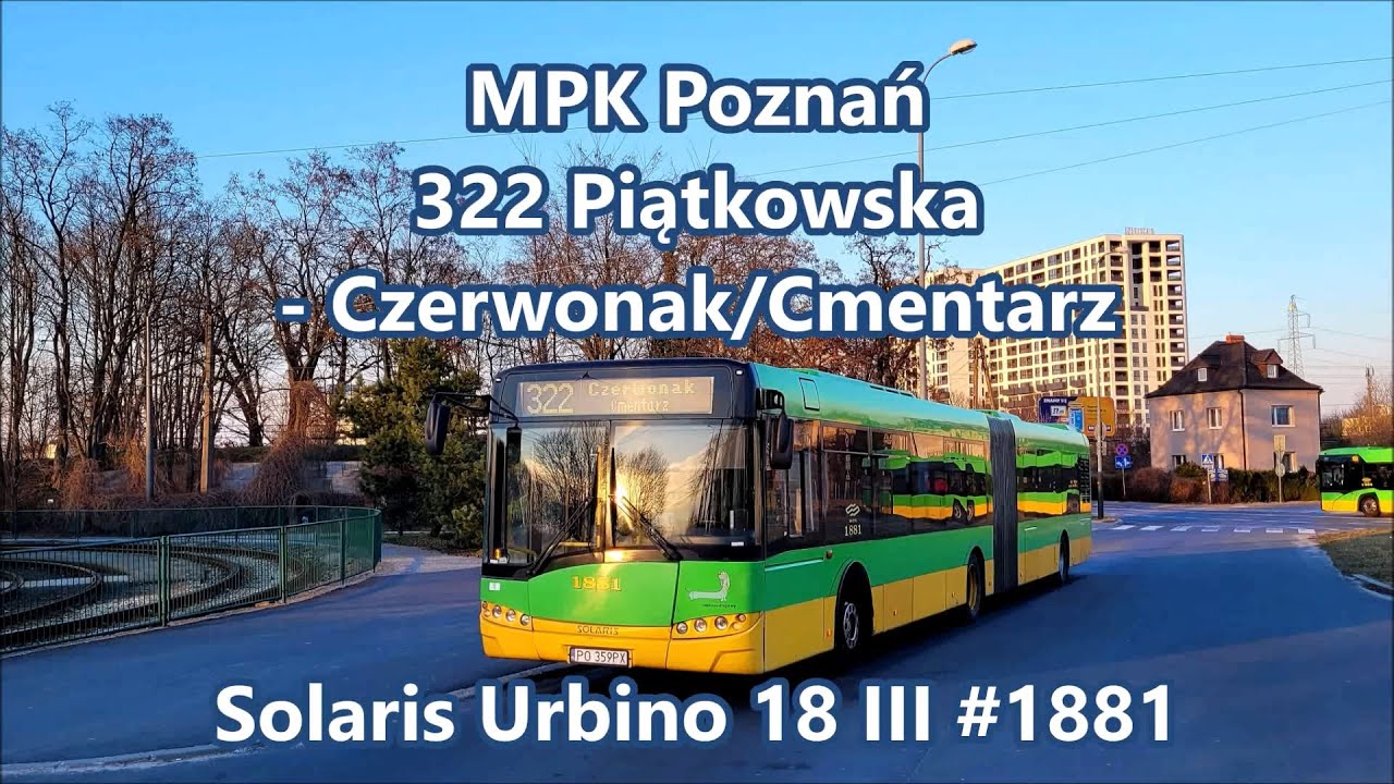 MPK Poznań - linia 322, Solaris Urbino 18 III #1881