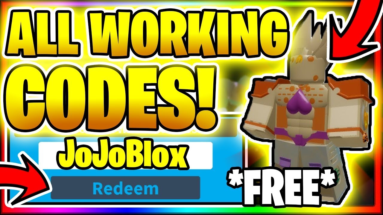 jojo blox codes roblox codes october 2019 reddit