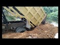 DumpTruck canter amblas "muat tanah penimbunan rawa