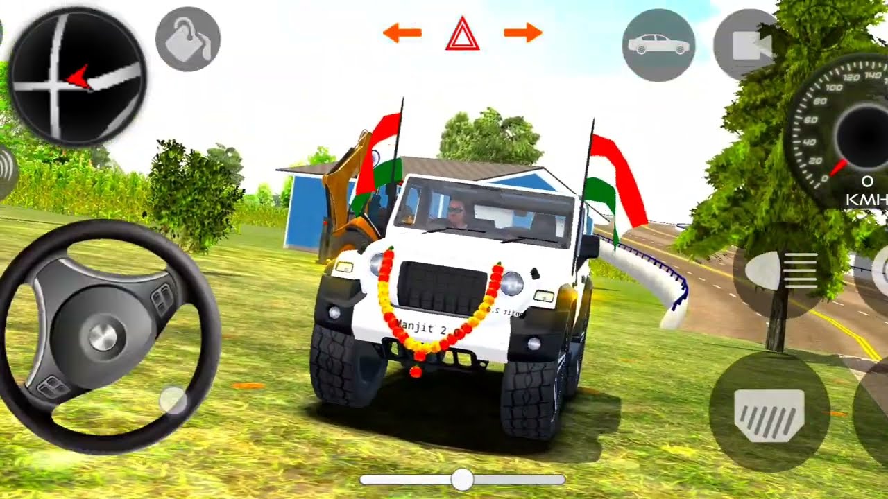 Modified Mahindra Thar💥Games:Indian White Thar (Gadi Wala Games) Car Game Android Game - #2025