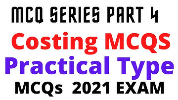 Costing MCQS Part 4 | Imp MCQS COSTING | COSTING MCQS SEM 6| BY Rahul Mohile