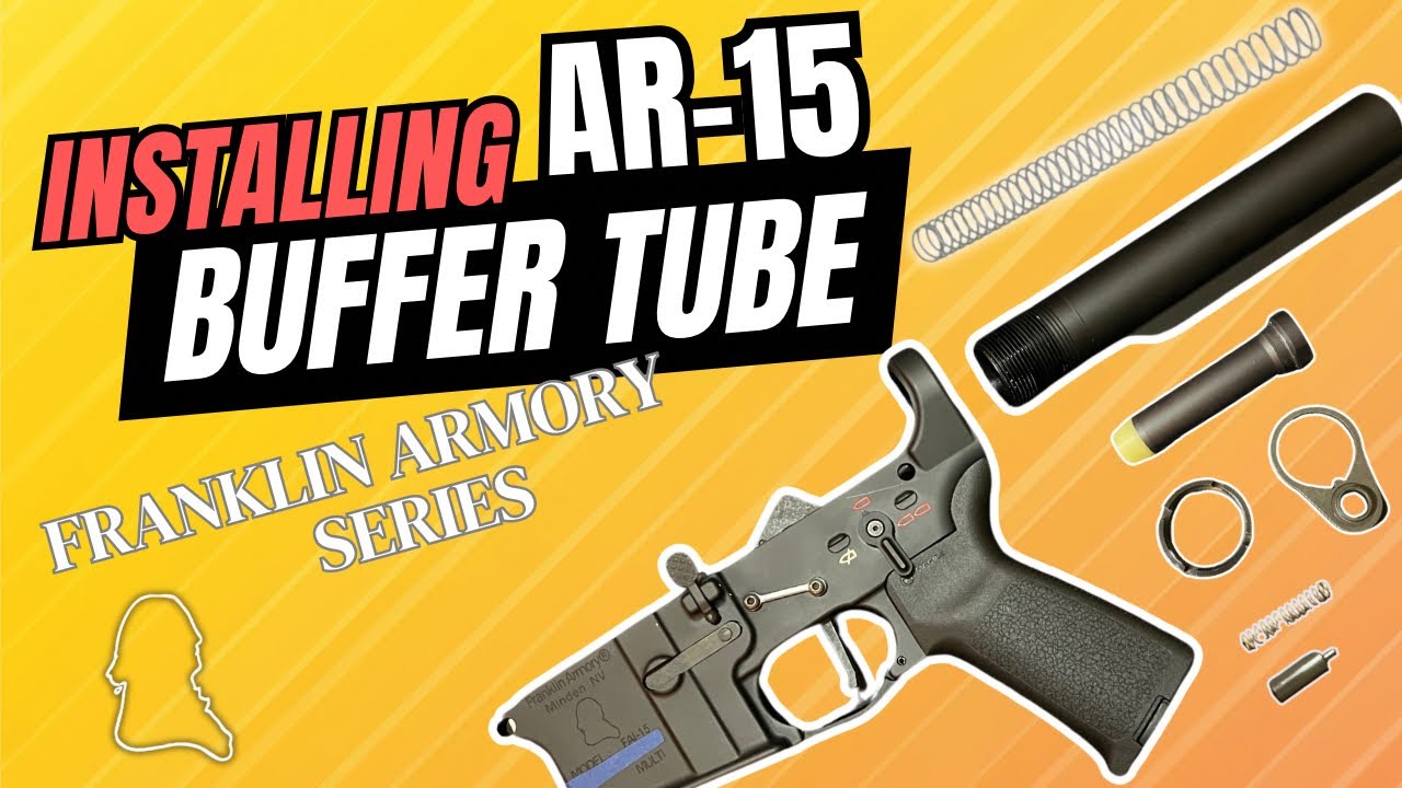How to install buffer tube on AR15 YouTube