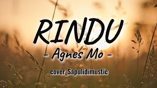 Rindu - Agnes Mo ( cover_sapulidimustic ) || Lirik lagu || getaran di hatiku yang lama haus akan