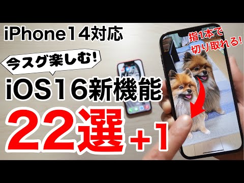 iPhone14対応 iOS16の使い方22+1の解説!これを見ればもっとiPhoneが楽しくなります!