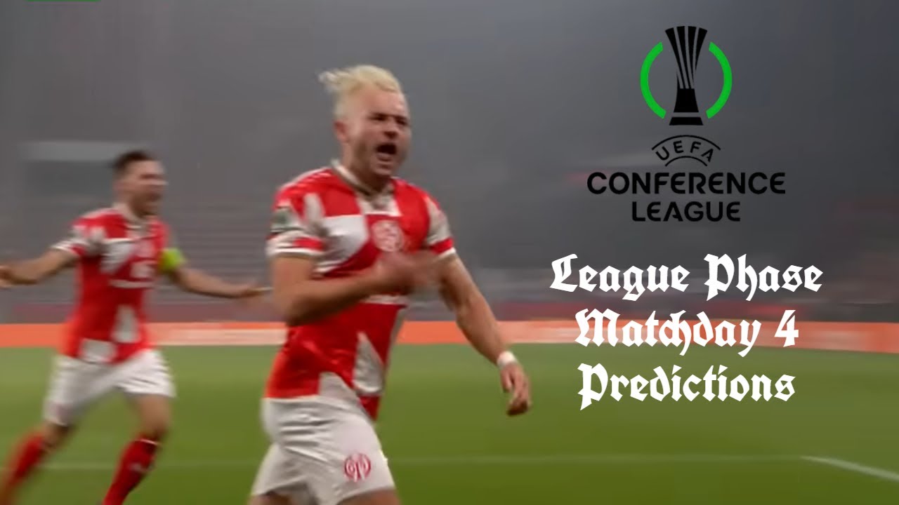 Conference League League Phase Matchday 4 Predictions 25-26