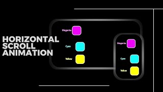 Horizontal scroll triggered animation using #HTML #CSS and #JavaScript