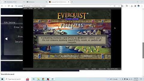 EQOA Sandstorm set up on PCSX2 1.7