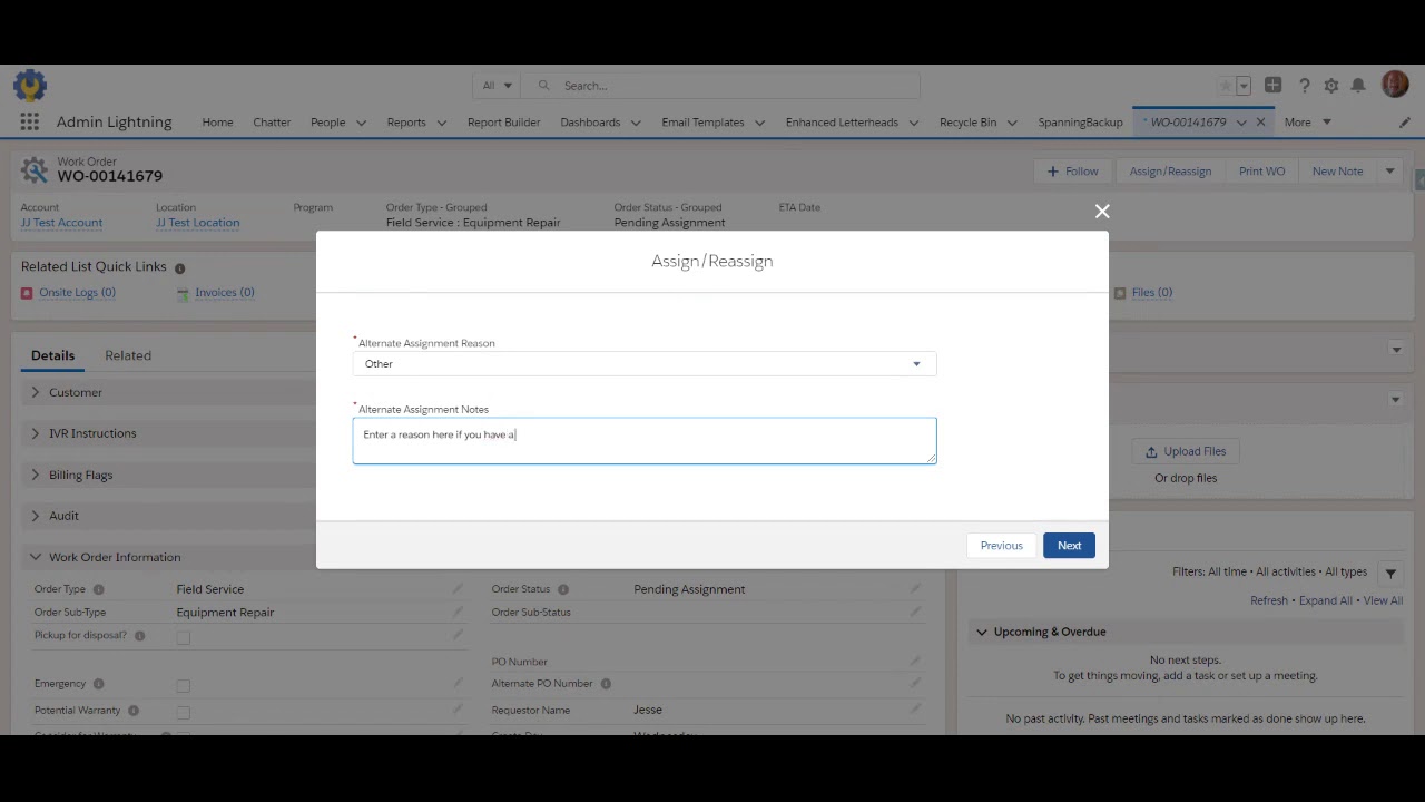 Work Order Assign Process - YouTube