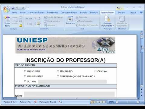 Digitando e editando textos no word 2007 