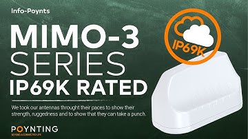 The MIMO-3 Antenna Series - IP69K Rated - Robust Transportation and Automation Antenna.