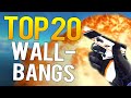 CS:GO - TOP 20 MOST INSANE PRO WALLBANGS