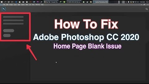 How to activate and deactivate welcome home screen in photoshop 2019, 2020 & 2021