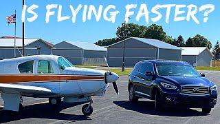 Is Flying REALLY Faster Than Driving | Mooney M20C Vlog #18 | Turbulent Flight