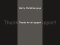 Thank you and merry Christmas