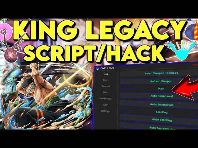 4.7.1💧] King Legacy Script Latest Auto Kaido,Auto Farm Level,Any