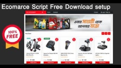 Bangladeshi E-commerce Website Script FREE Download | BENGALI