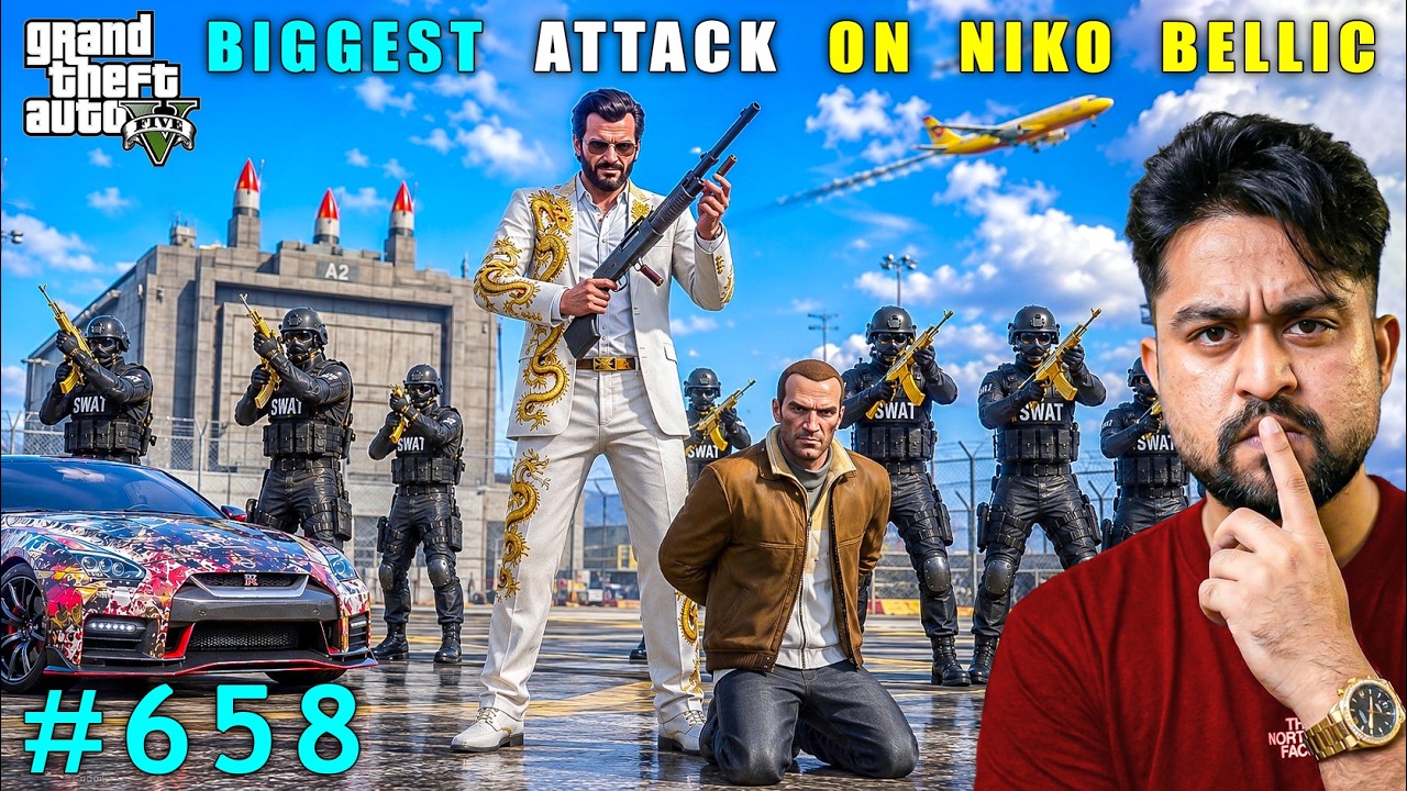 Massive Missile Attack On Niko Bellic | Gta 5 Gameplay #658