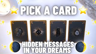 The Hidden Message in Your Dreams 🤫💭🖤 Detailed Pick-a-Card ✨ collab with @tarotwittay