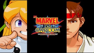 Marvel vs Capcom | Duo Team Attack | Roll & Ryu