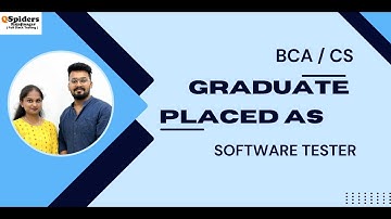 PLACEMENT ROADMAP | BCA(CS) Graduate placed as SOFTWARE TESTER  from QSpiders Rajajinagar