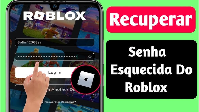 Como RECUPERAR SENHA do ROBLOX no CELULAR 