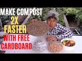 How to Make Compost 2x Faster with FREE Cardboard
