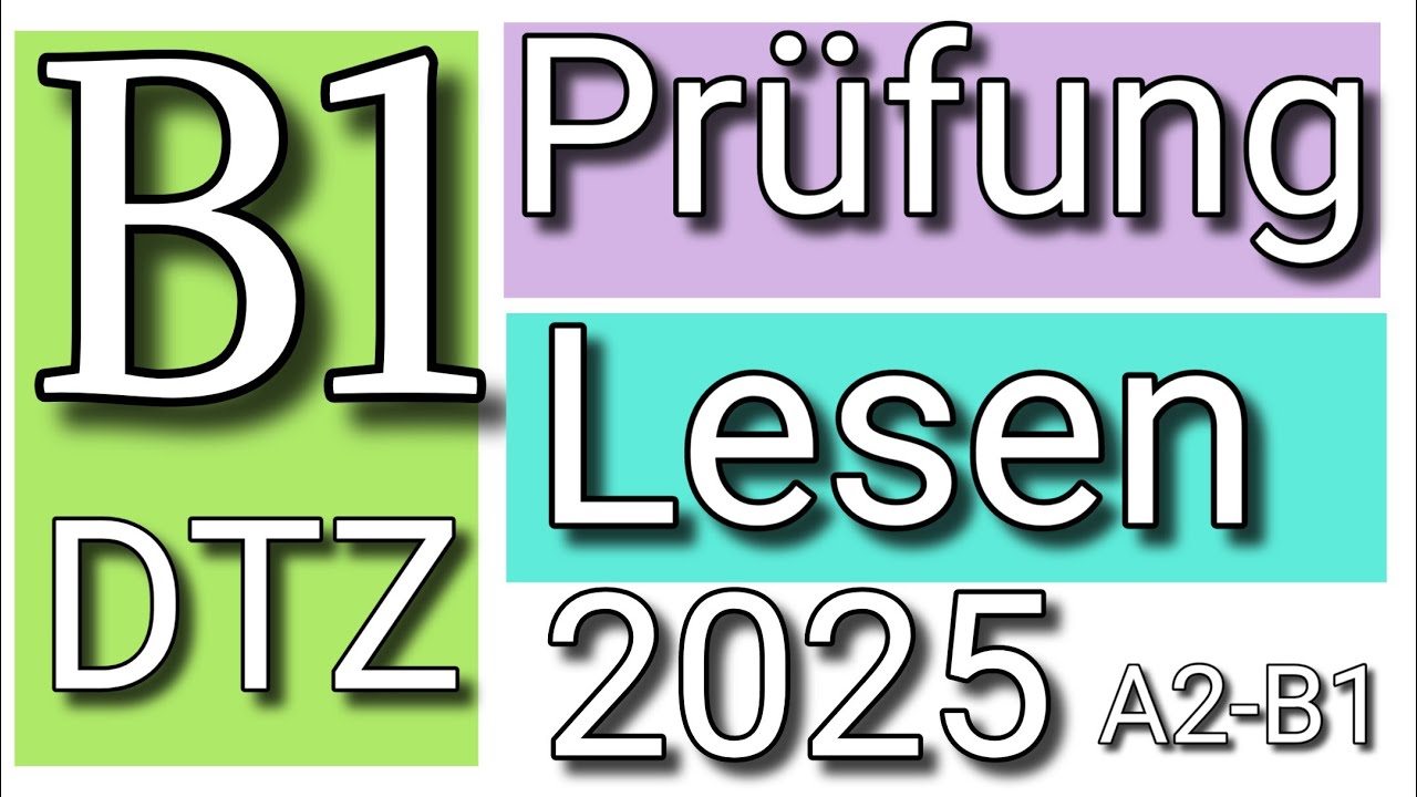 Tellc B1 Baunsatze Prufung Mit Losungen #DTZ Prüfung #b1 Lesen. Lesetraining für Niveau B1. - YouTube