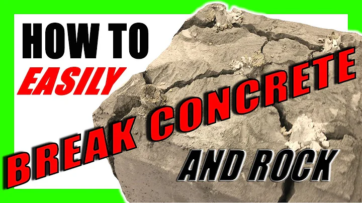 How To Break Concrete and Rock For Easy Removal | GeoBreak NON-EXPLOSIVE Expanding Grout