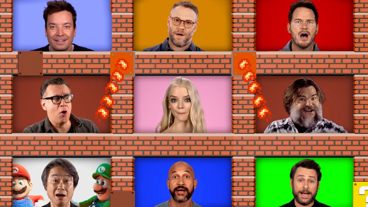 Jimmy Fallon, The Roots & The Super Mario Bros. Movie Cast Sing the Super  Mario Bros. Theme Song 