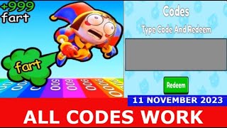 Roblox  Fart Race Codes (Updated August 2023) - Hardcore Gamer