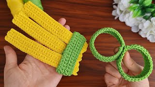 Wow! Super idea 🥰 How to make an eye-catching crochet small bag. make sell. make a gift.