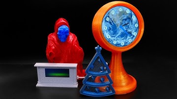 3D Hangouts – Space Clock, Fireplace, Ghost and Tree Ornament