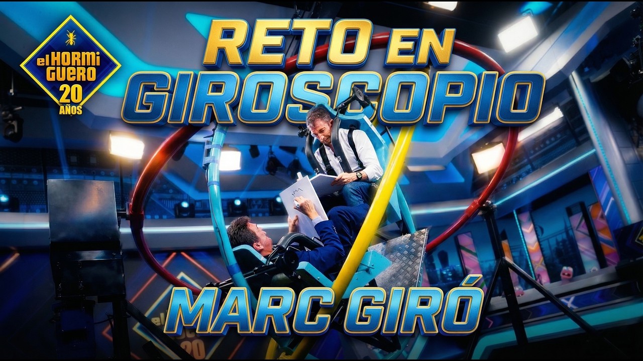 El reto más mareante: Marc Giró y Pablo Motos dibujan en un giroscopio - El Hormiguero