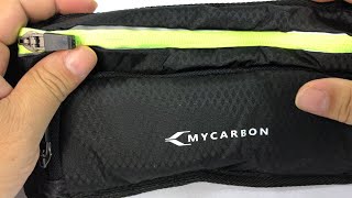 MYCARBON Waist Pack Running Belt with Water Bottle Holder Review