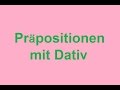 Präpositionen mit Dativ / предлоги с дательным падежом