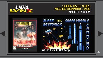 Super Asteroids Missile Command | Atari Lynx Collection 1 | Game 14 of 17 | Evercade Handheld